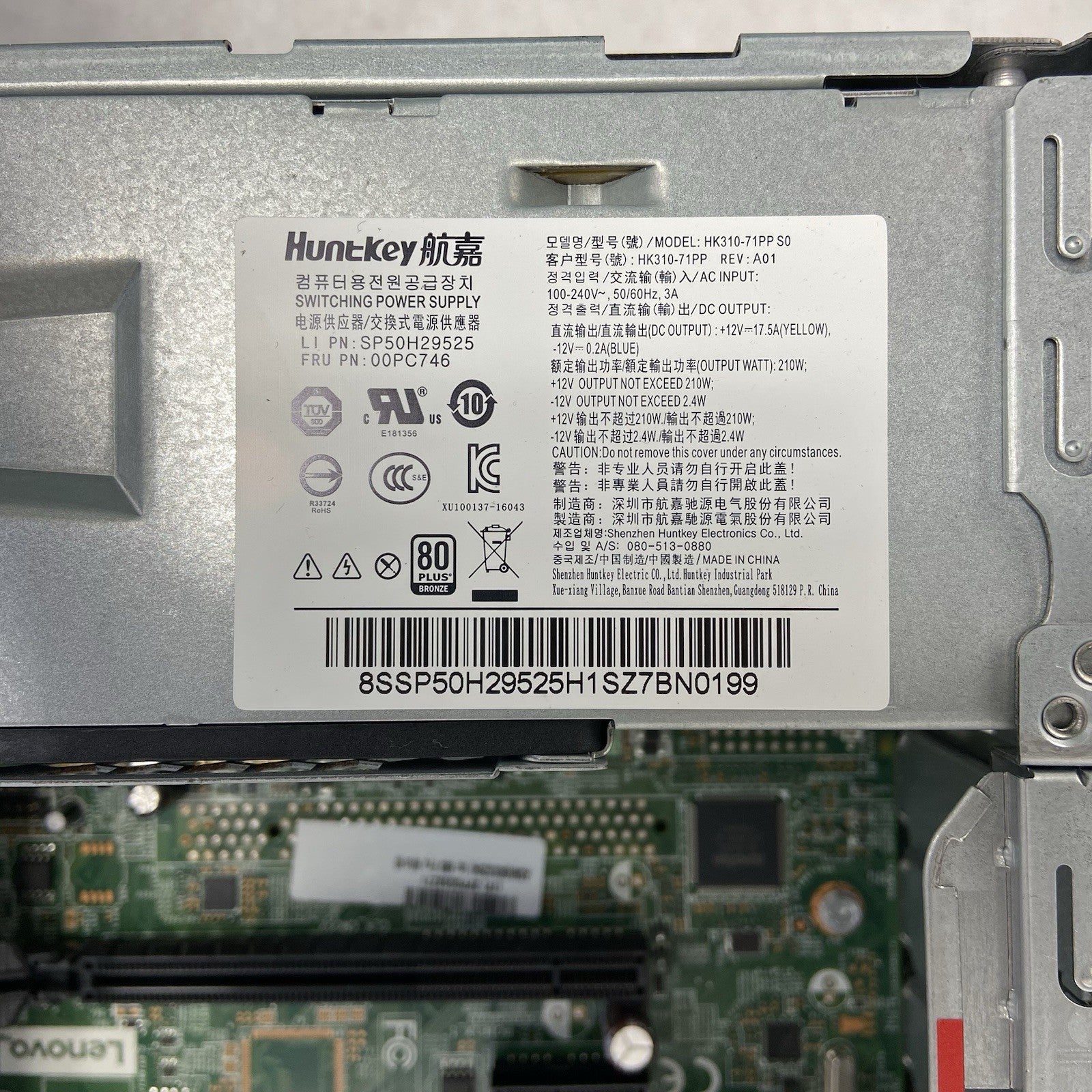 Lenovo ThinkCentre M910s SFF Intel Core i5-6500 3.2GHz 8GB RAM No HDD No OS9