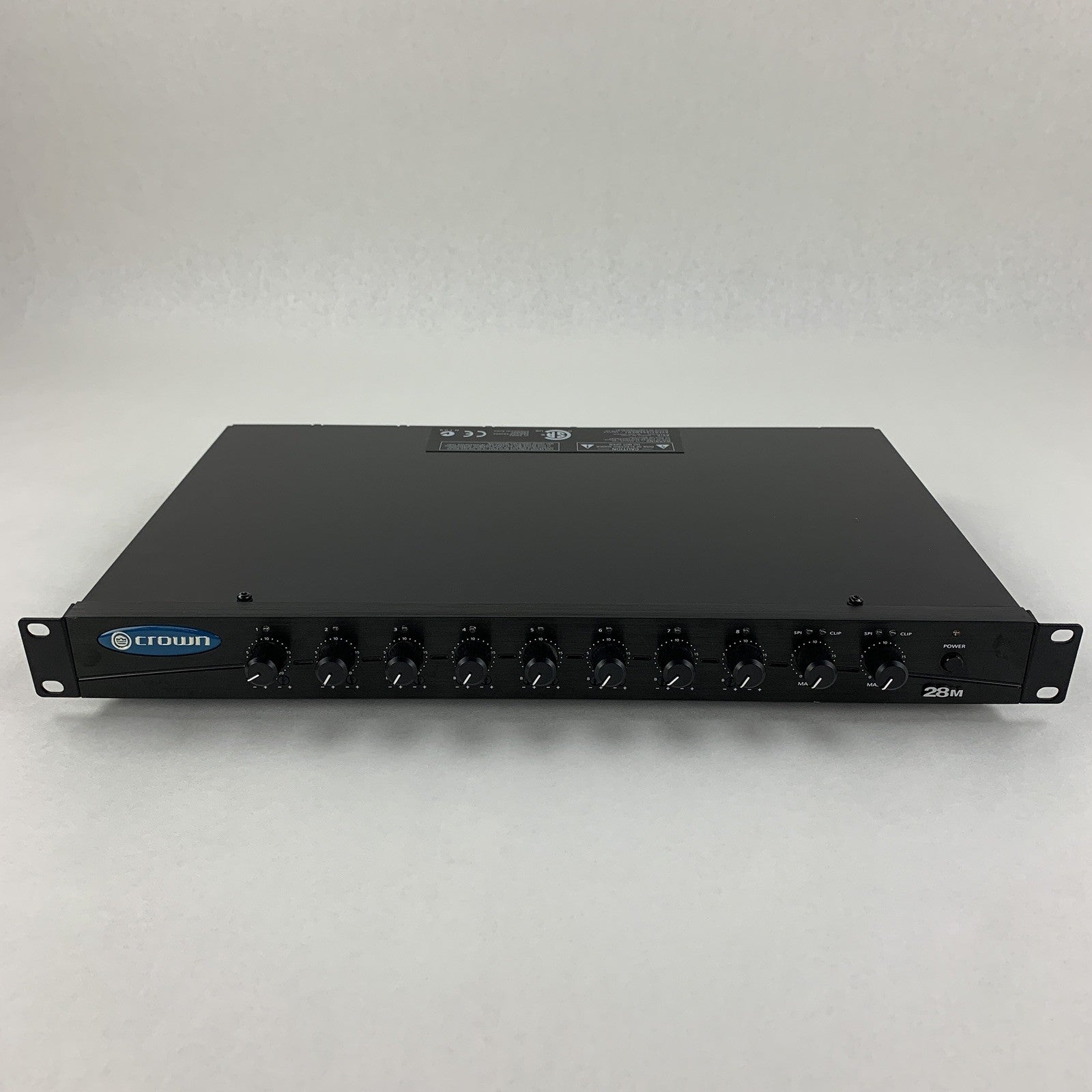 Crown 28M Eight Input Two Output Pre-Amplifier Mixer Tested