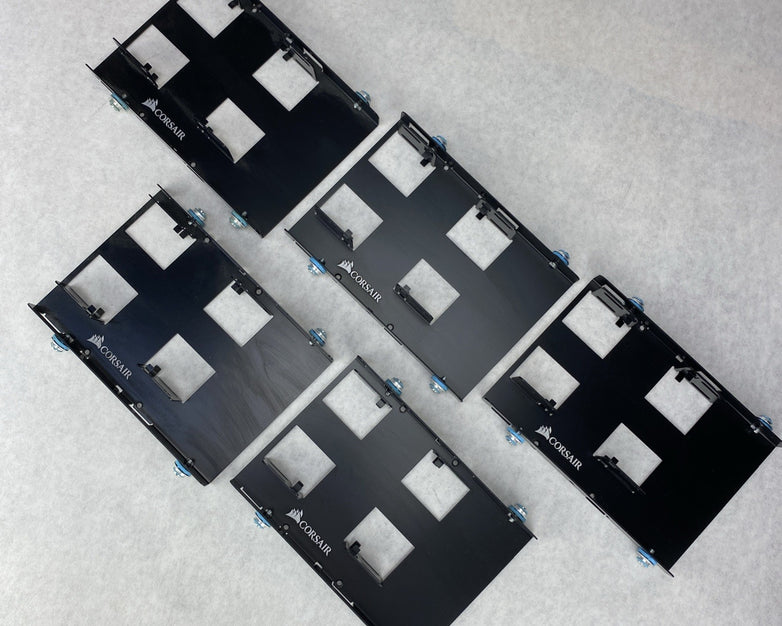 Corsair Dual 2.5" SSD to 3.5" HDD Hard Drive Mounting Bracket Caddy Lot of 5