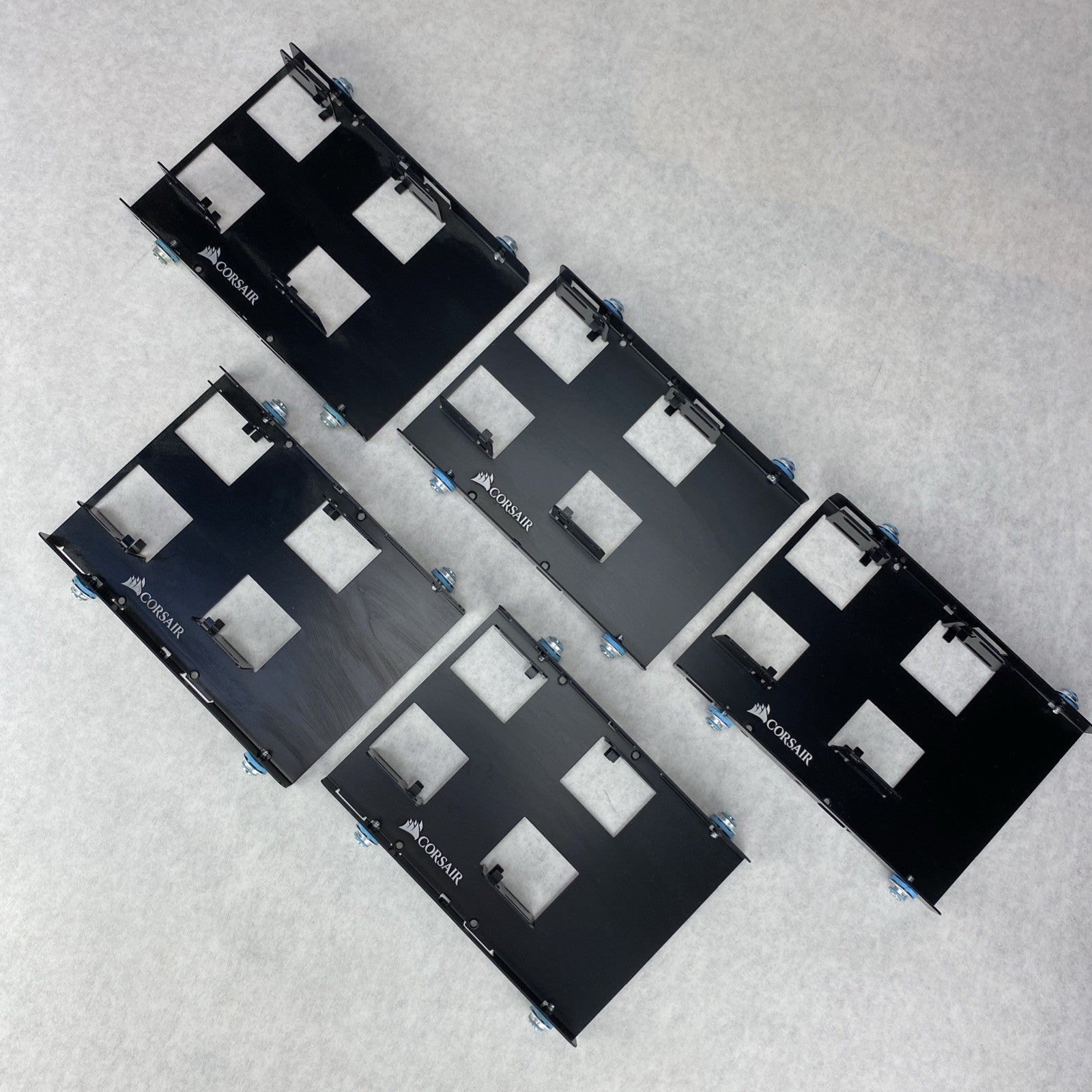 Corsair Dual 2.5" SSD to 3.5" HDD Hard Drive Mounting Bracket Caddy Lot of 5