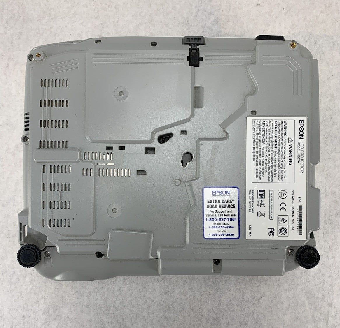 Epson PowerLite 98H H687A LCD Lamp Projector 1925 Lamp Hours - No Remote7