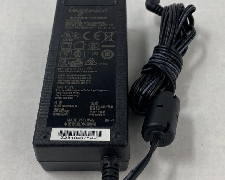 Lot of 2 Genuine OEM Ingenico PSM24W-080L6 24W 8V 3A AC Adapter