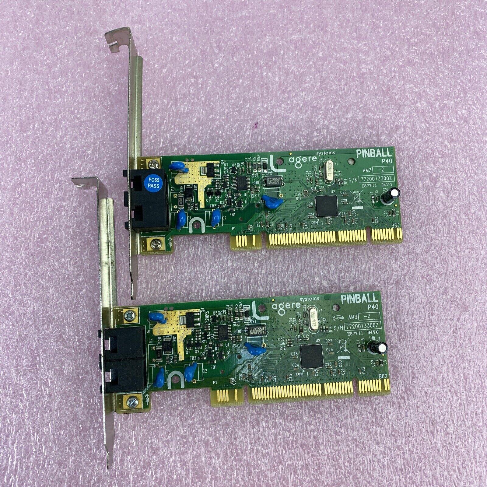Agere 4005B-PINBALL PCI 56K Internal Fax/Modem Lot of 2