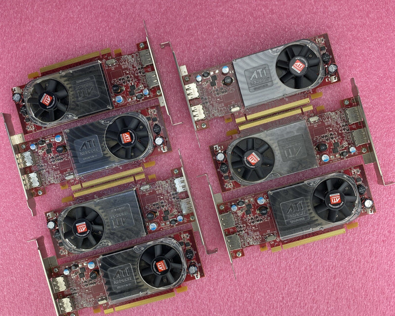 0W459D Dell ATI AMD Radeon HD 3470 2xDP 256MB PCI-e Video Card Lot Of 7