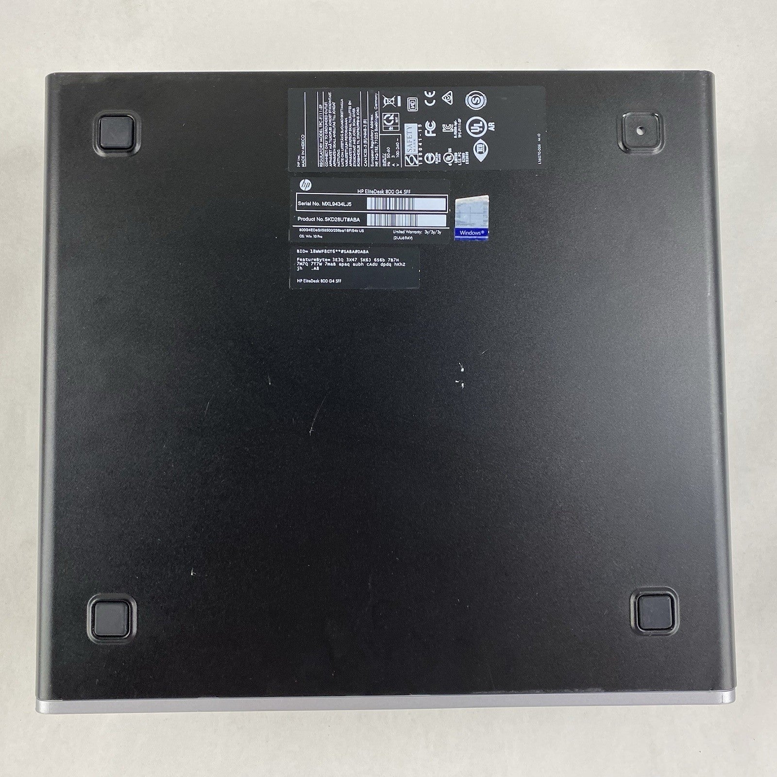 HP EliteDesk 800 G4 SFF Intel Core i5-8500 3GHz 16GB RAM No HDD No OS