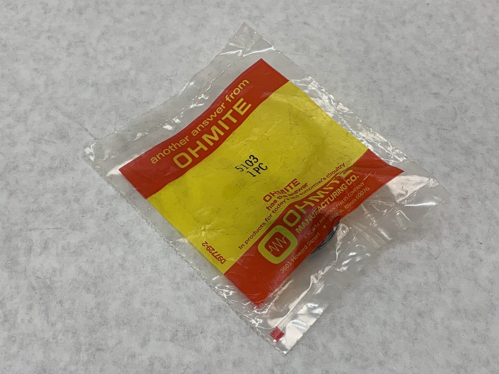 Ohmite 5103 Pointer Knob NEW in Sealed Bag