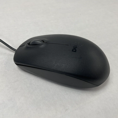 Dell MS111-L/MS111-L(B) USB Wired Optical Mouse Black with Scroll Wheel Lot of 4