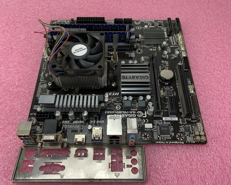 Gigabyte GA-78LMT-USB3 6.0 Motherboard AMD FX-6300 3.5GHz 4GB RAM w/IO Shield