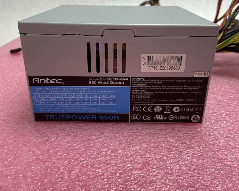ANTEC TruePower TPN-650R 650W Power Supply 80Plus Bronze