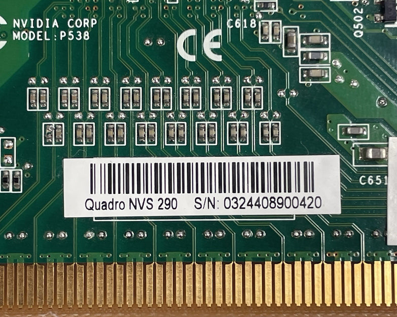 Nvidia P538 0TW212 Quadro NVS 290 Graphics Card 256MB PCIe DMS59 Lot of 2