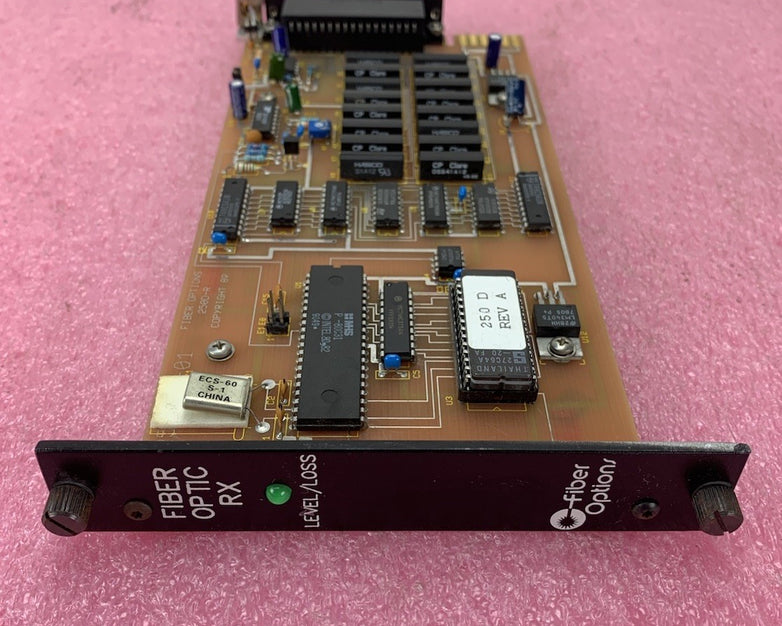Fiber Options 250D-R-R/1BX3 Fiber Optic RX Receiver Card - Untested