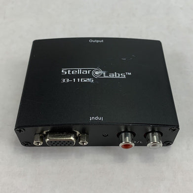 Stellar Labs 33-11625 VGA Video to HDMI Converter w/ AC Adapter