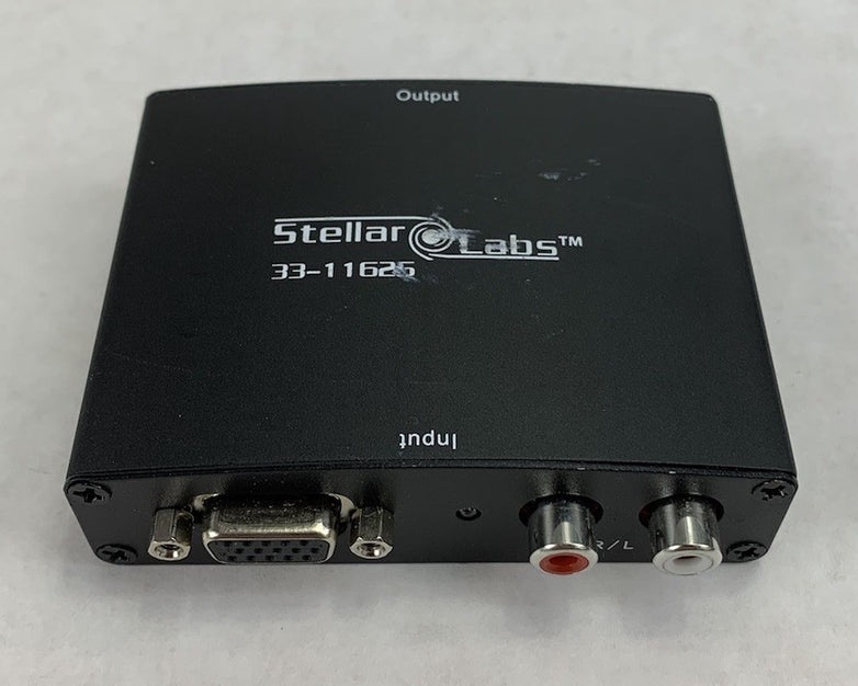 Stellar Labs 33-11625 VGA Video to HDMI Converter w/ AC Adapter