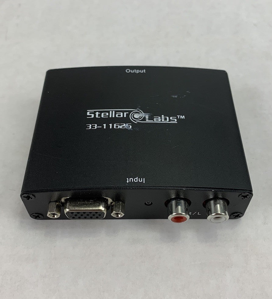 Stellar Labs 33-11625 VGA Video to HDMI Converter w/ AC Adapter