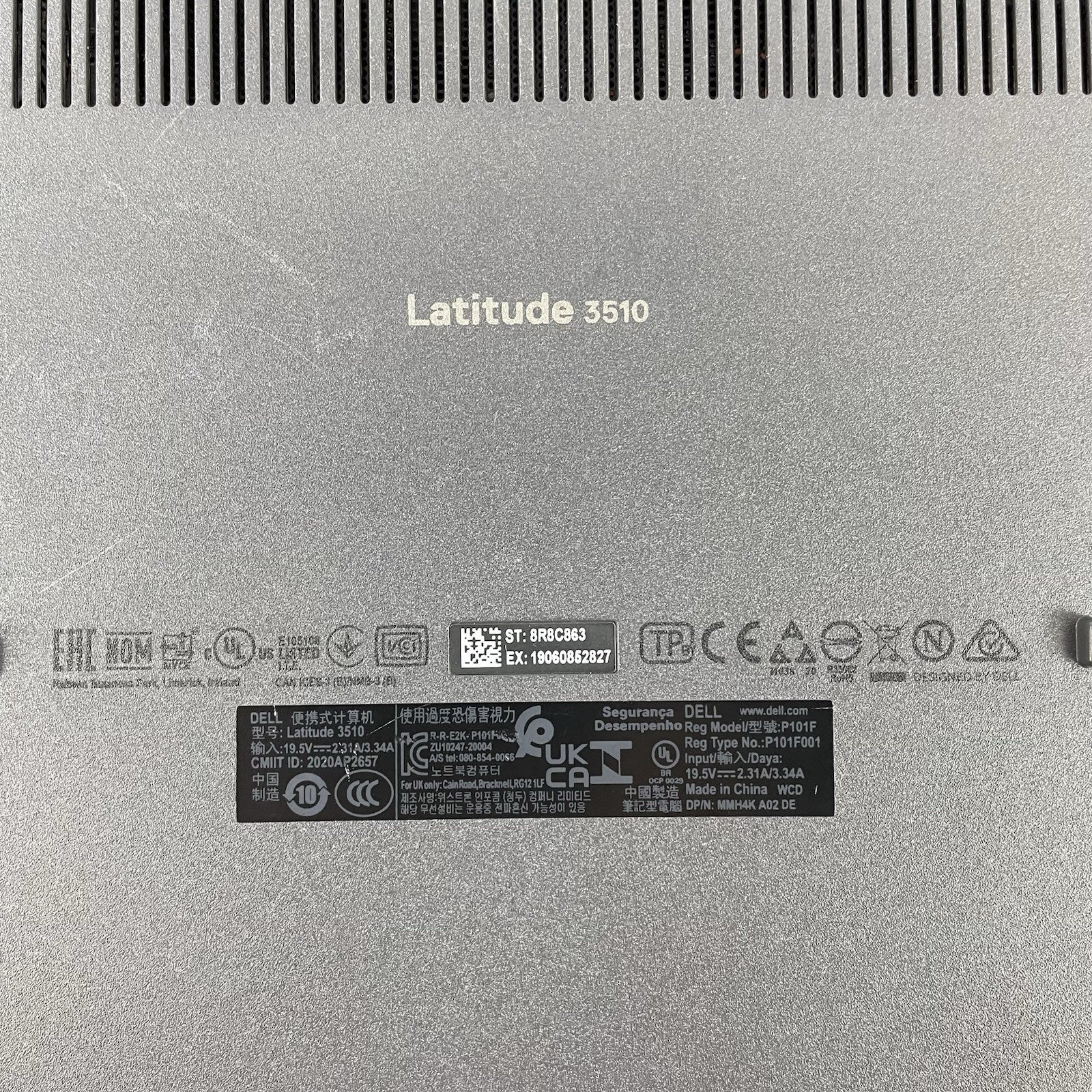 Dell Latitude 3510 15.6" i5-10210U 1.60 GHz 8 GB RAM No SSD/OS/AC - Bad Edge13