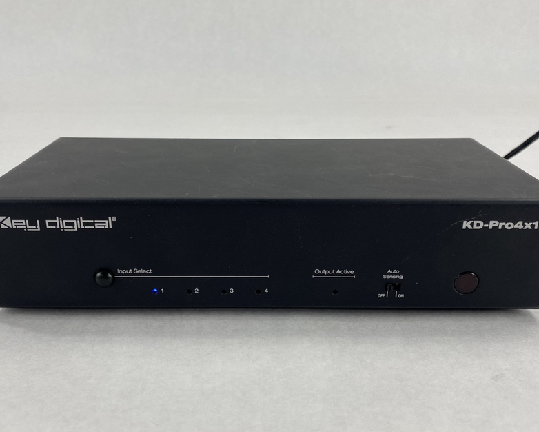 Key Digital KD-Pro4x1 HDMI Video Switcher No AC Adapter Power Tested