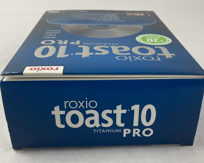 Open Box Roxio Toast 10 Titanium Pro For Mac