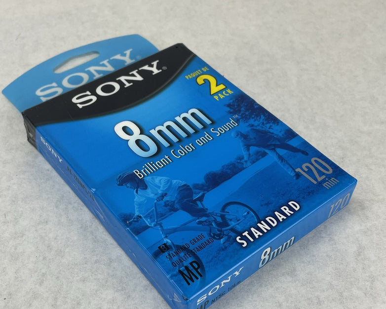 Sony 8mm Set Of 2 Videocassettes. Standard Grade P6-120MPL/2B. New Sealed