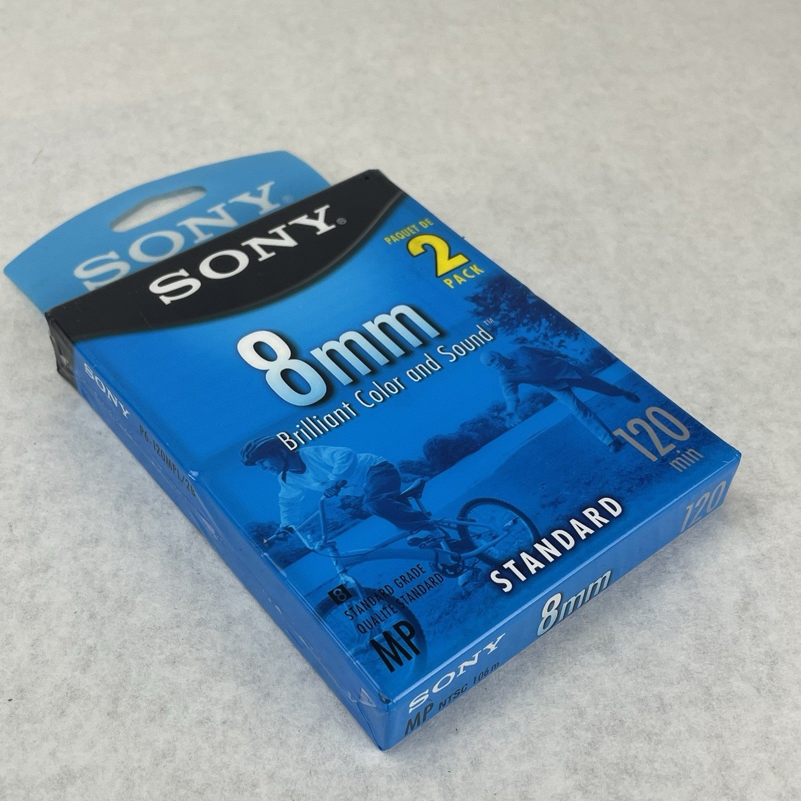 Sony 8mm Set Of 2 Videocassettes. Standard Grade P6-120MPL/2B. New Sealed0