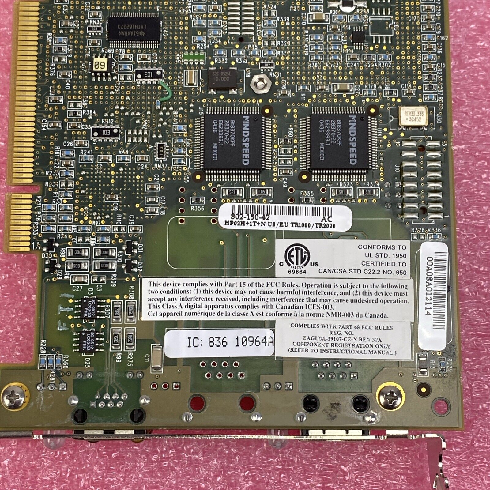 Brooktrout Technology 802-150-42 Analog Fax Board