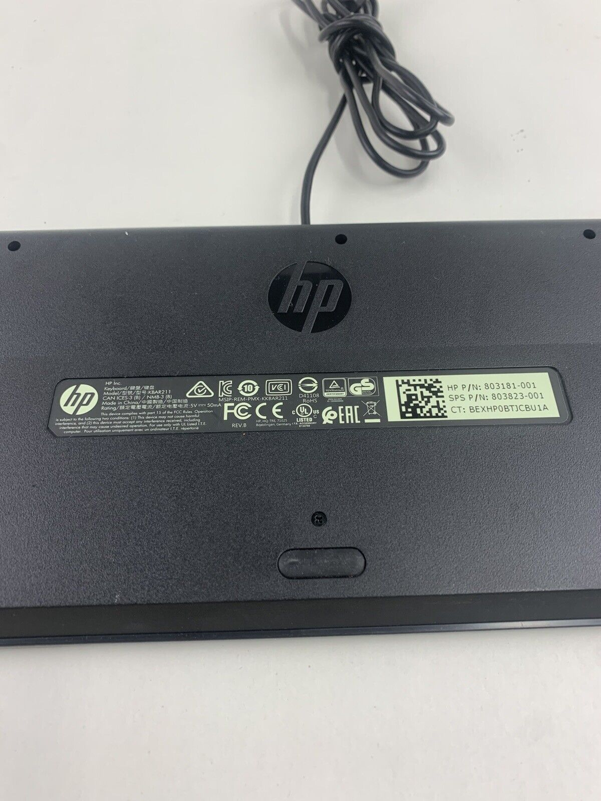 HP KBAR211 Wired Keyboard (Lot of 2)
