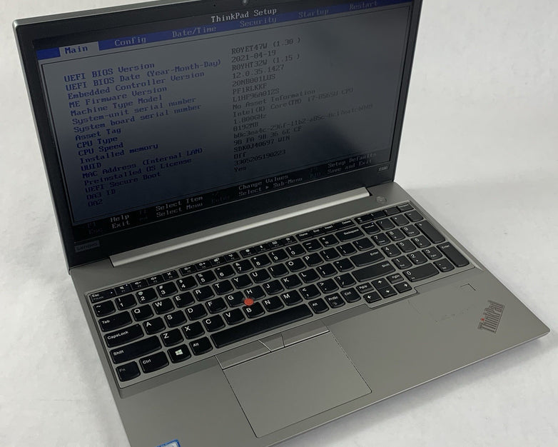 Lenovo Thinkpad E590 15.6" Laptop I7-8565U 1.80 GHZ 8 GB RAM No OS/HDD/AC/CMOS