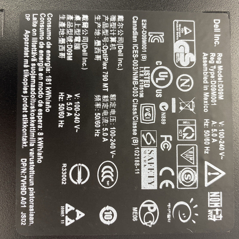 Dell Optiplex 790 MT Intel Core i3-2120 3.30GHz 4GB RAM DVDRW No HDD No OS