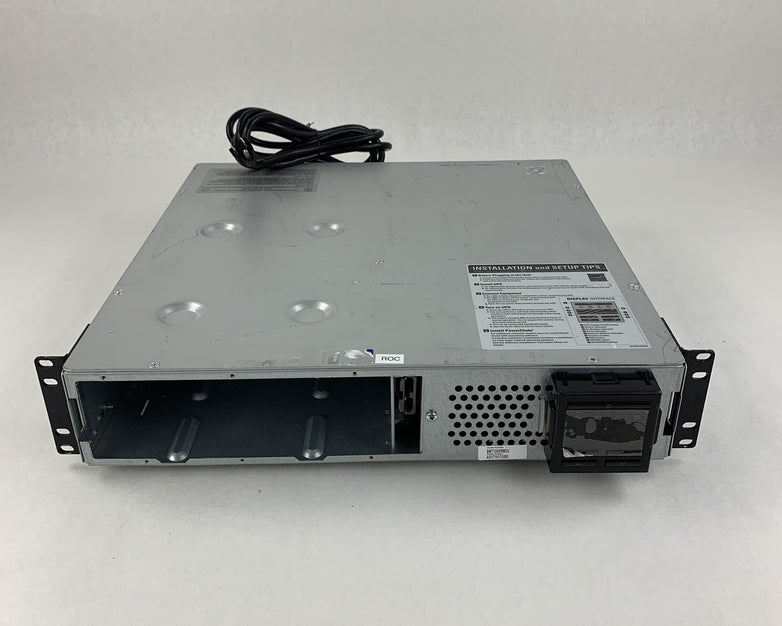 APC SMT1000RM2U Smart UPS Back Up Tested W/ AP9630 No Batteries No Faceplate