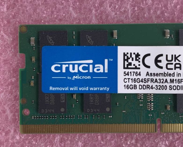 Crucial CT16G4SFRA32A.M16FRS 16 GB DDR4-3200 SODIMM Laptop Memory RAM