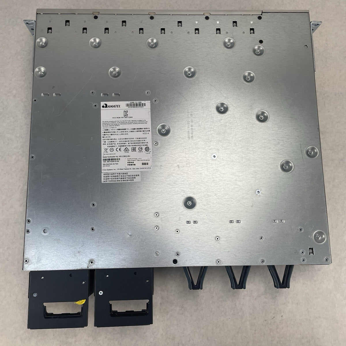 Cisco WS-C3850-48P-S 48-Port V06 PoE+ 2x PSU NM-4-10g Gigabit Switch - Tested11