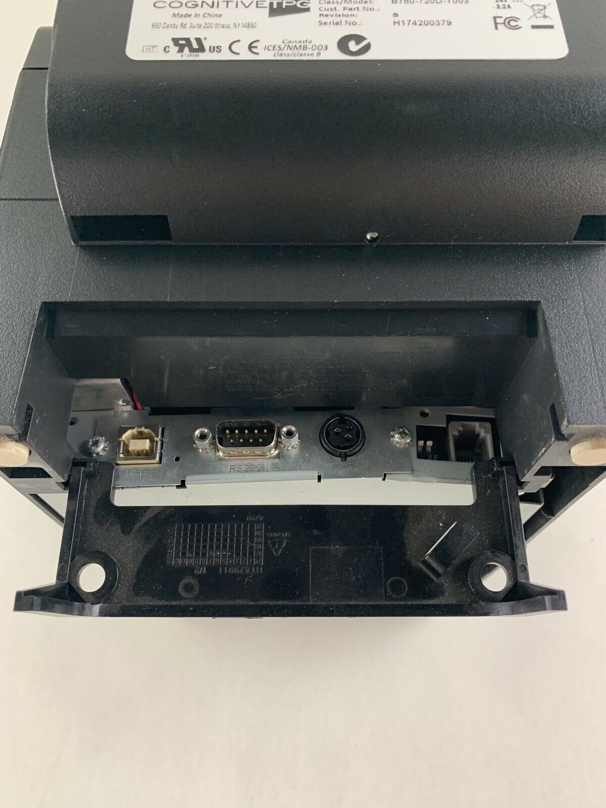 Cognitive TPG B780-720D-T003 B780 Hybrid Receipt and Slip Printer Tested No PS