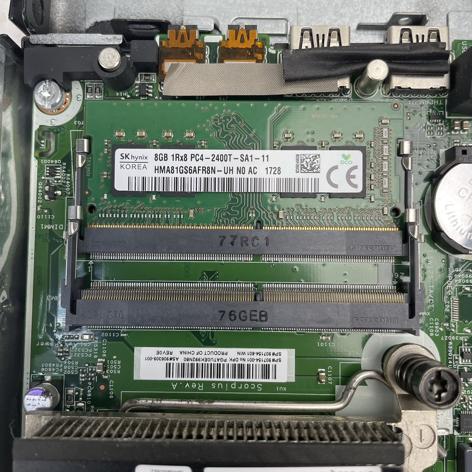 HP EliteDesk 800 G3 Micro i5-6500T 2.30 GHz 8 GB RAM No SSD/OS/AC13