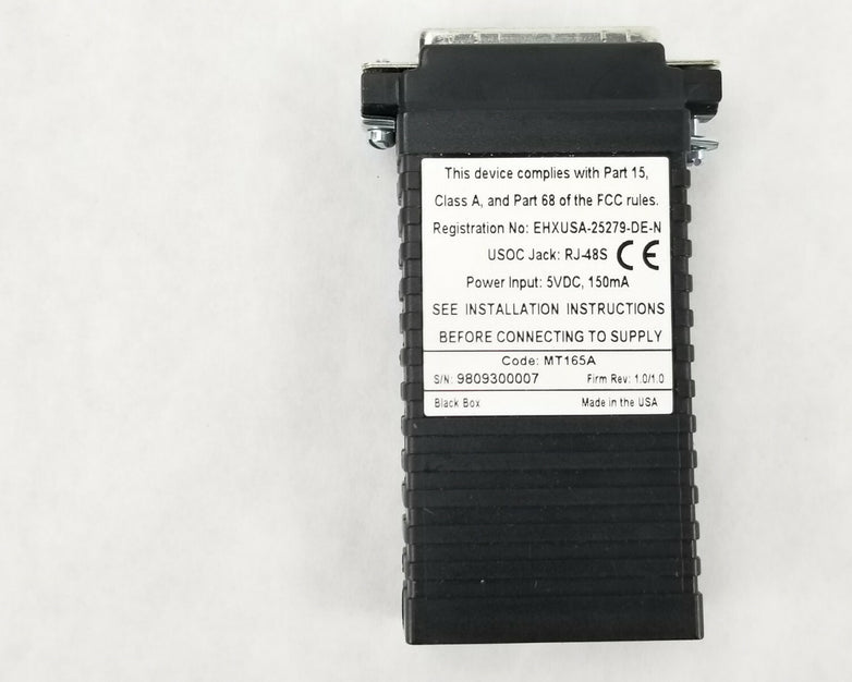 Black Box Code: MT165A Ultra Miniature 56/64K CSU/DSU