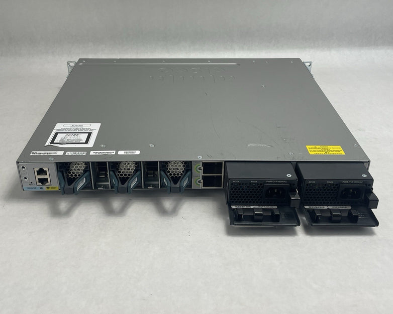 Cisco WS-C3850-48P-S 48 V07 Port Switch 1x 1100W PSU 2x 10Gig Tested & Reset