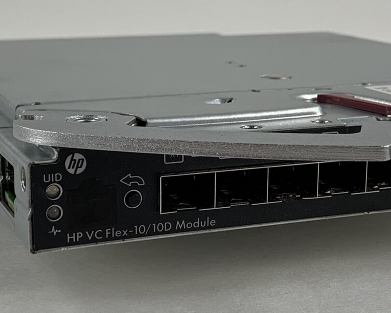 HPE Virtual Connect Flex-10/10D Module 638526-B21 Self Tested Broken Clip