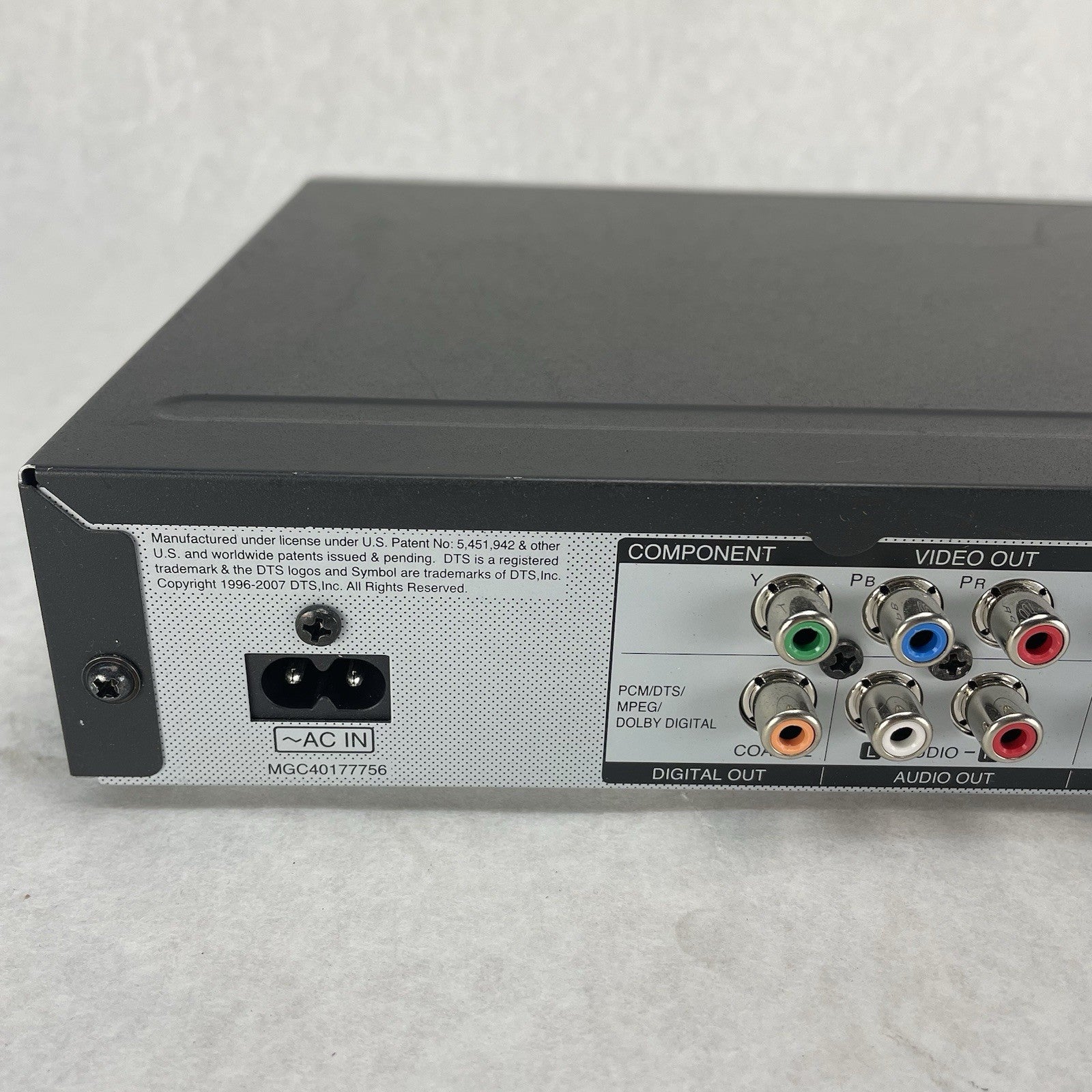 Sony RDR-GX257 DVD Recorder HDMI Tested Working No Remote No Power Cord