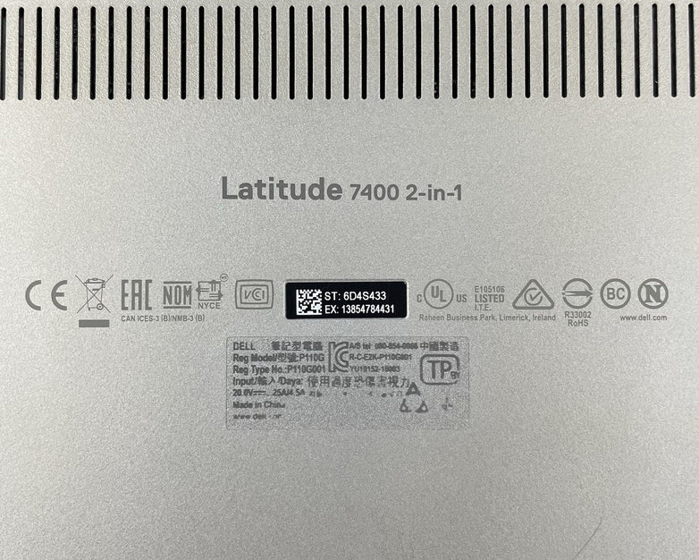 Dell Latitude 7400 2-in-1 14" i7-8665U 1.90 GHz 16 GB RAM No SSD/OS/AC