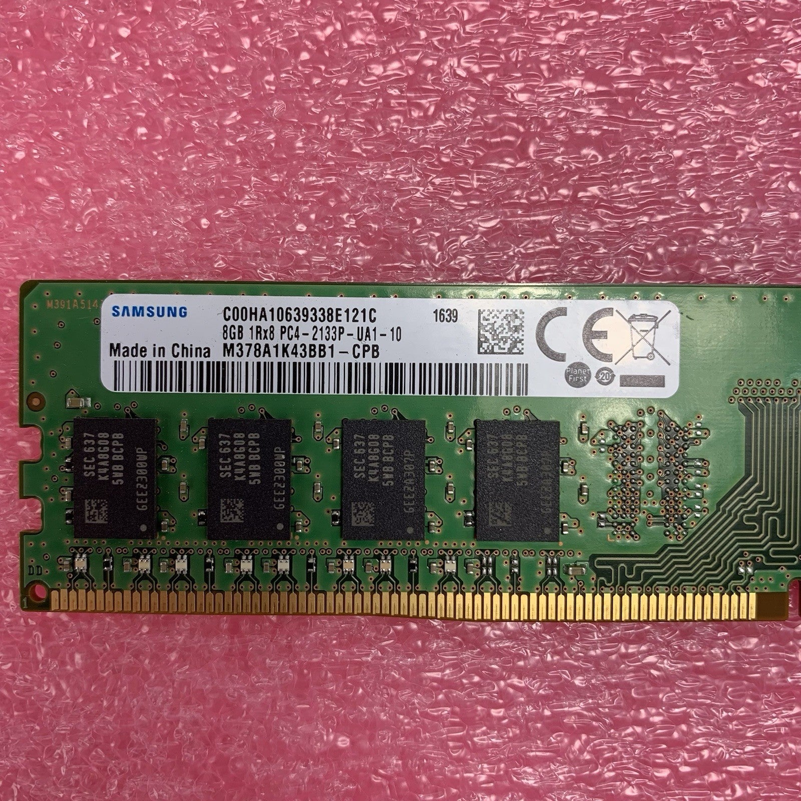 Samsung M378A1K43BB1-CPB PC4-2133P-UA1-10 8GB 1Rx8 Desktop Memory RAM6