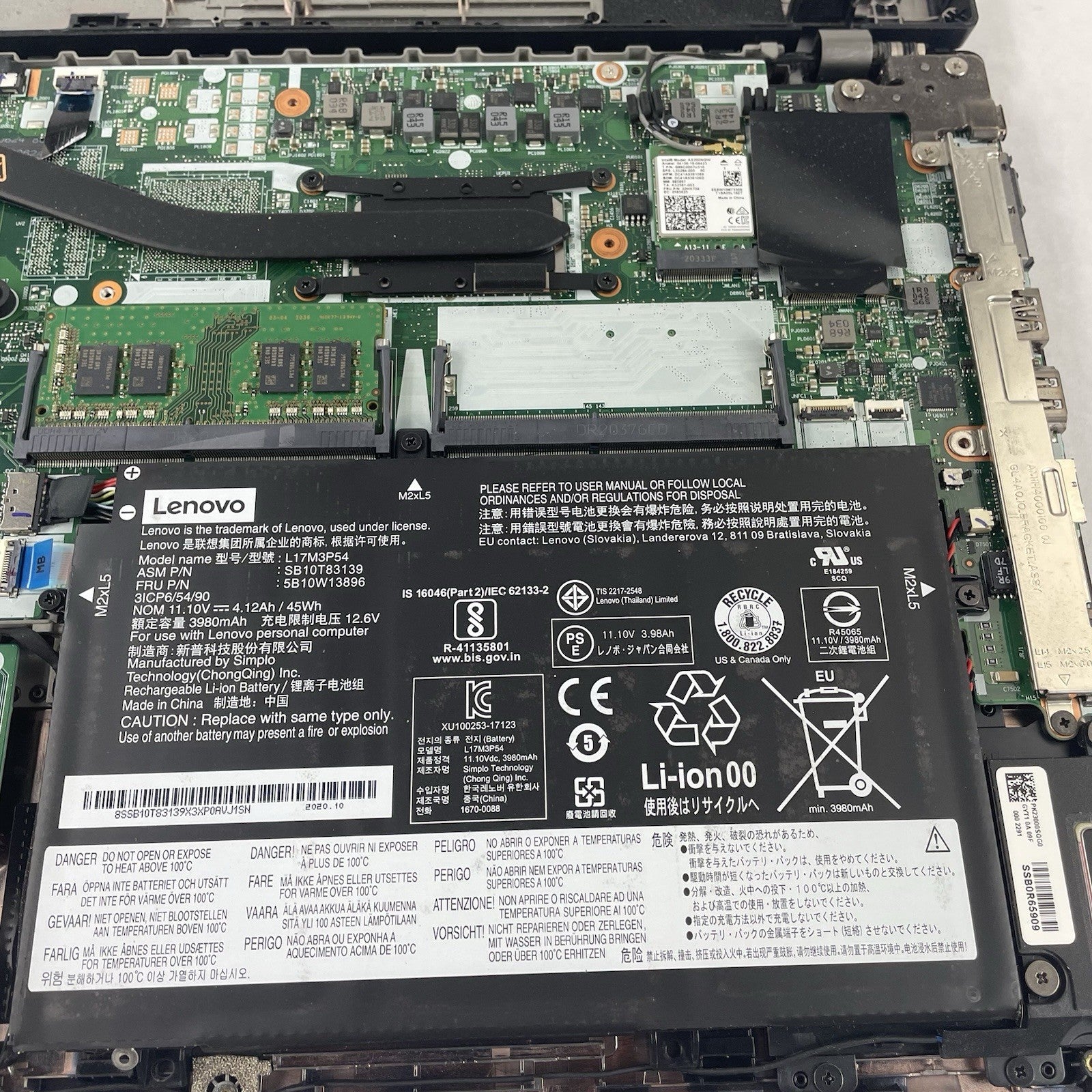 Lenovo ThinkPad L14 Gen 1 14" i5-10210U 1.60 GHz 8 GB RAM No SSD/OS/AC18