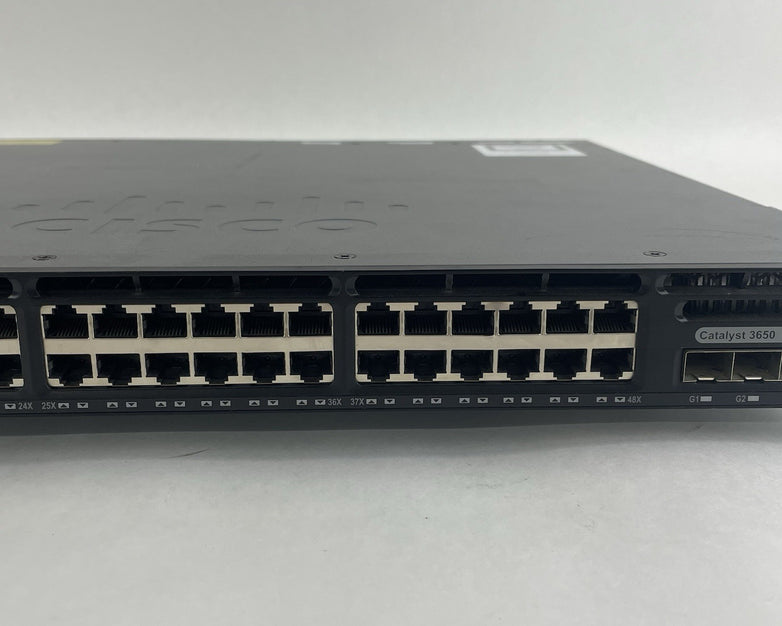 Cisco WS-C3650-48PS-S V01 Tested & Reset 2X PSU