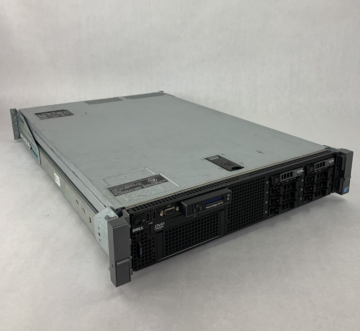 Dell PowerEdge R710 2x Intel Xeon E5620 2.40 GHz 120 GB DDR3 RAM No HDD No OS