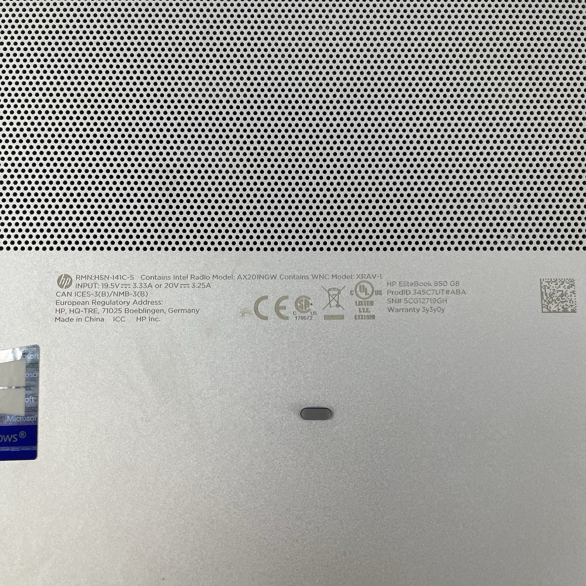 HP EliteBook 850 G8 15.6" i5-1145G7 2.60 GHz 16 GB RAM No SSD/OS/AC - USB13