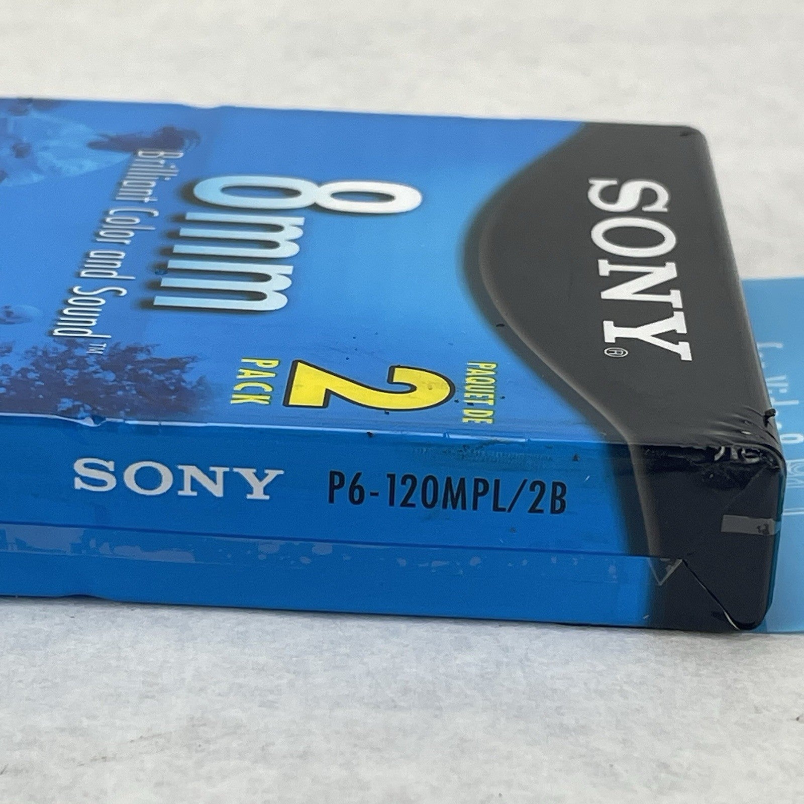 Sony 8mm Set Of 2 Videocassettes. Standard Grade P6-120MPL/2B. New Sealed6