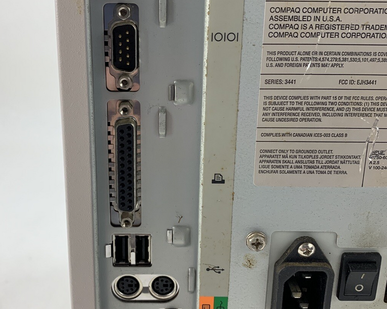 Compaq Presario 4508 Minitower PC Pentium MMX 2.00 MHz 16 MB Ram No OS No HDD