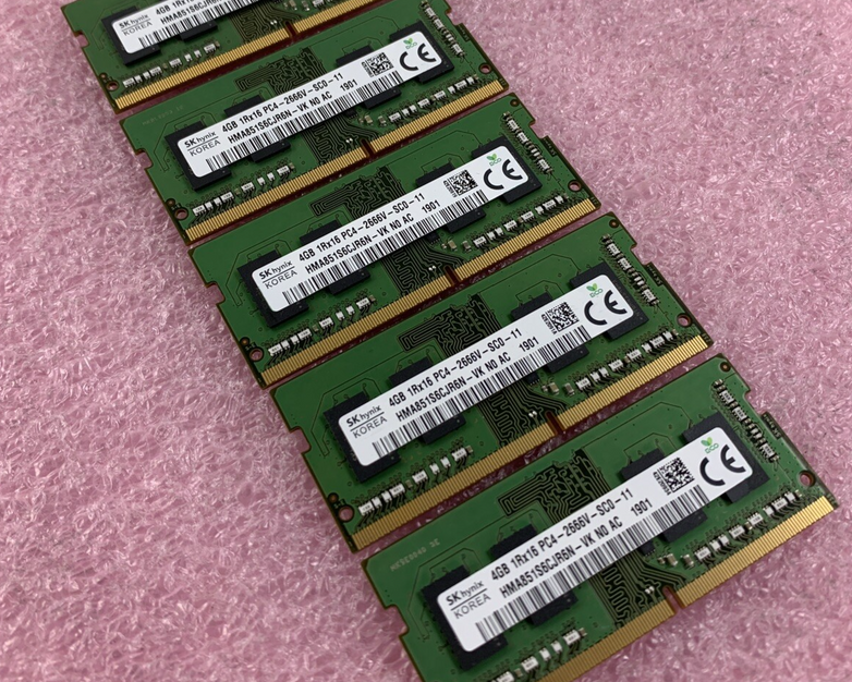 Hynix HMA851S6CJR6N-VK 4 GB Laptop Memory Module DDR4 SDRAM Lots of 5x