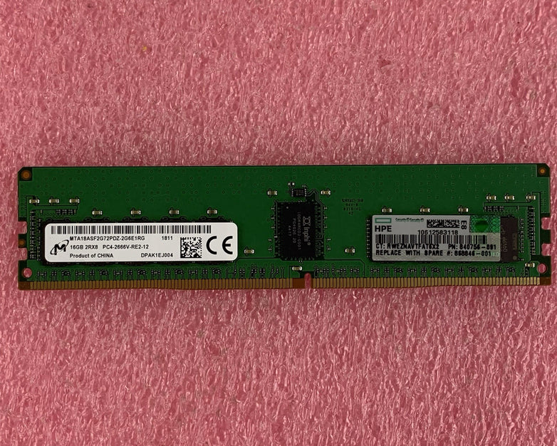 Micron MTA18ASF2G72PDZ-2G6E1RG 16 GB  PC4-2666V DDR4 SDRAM RDIMM Server Memory