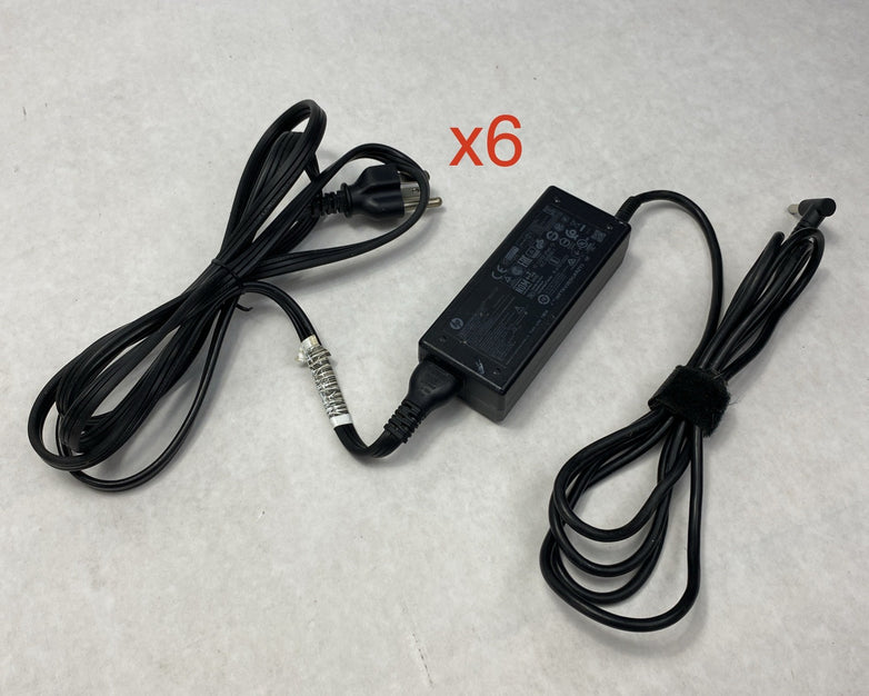 HP PPP009C 65W 19.5V 3.33A 4.5mm Laptop AC Adapter w/ Power Cord - Lot of 6