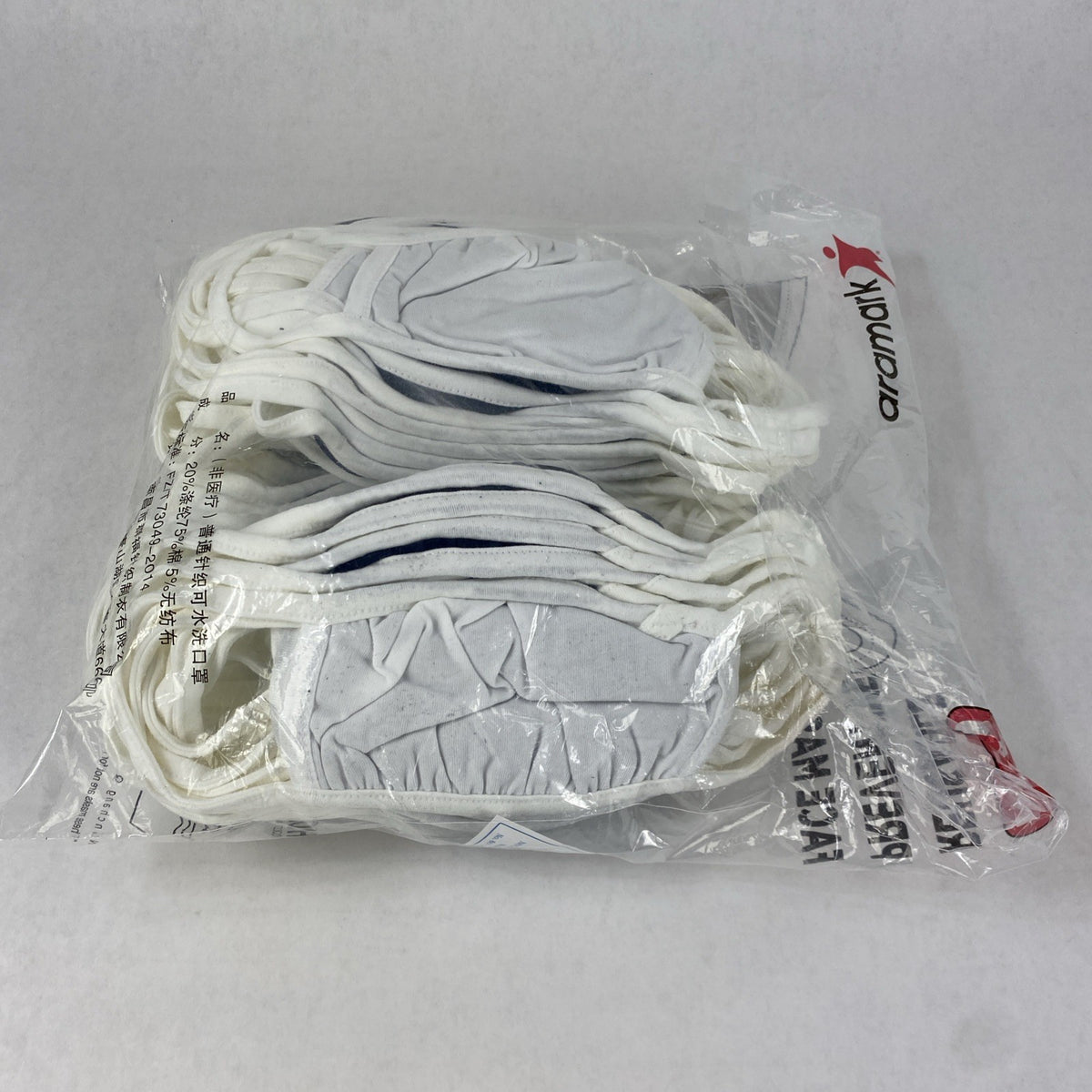Aramark 91461 3 Layer Reusable Preventive Face Mask Navy Blue 50 Pack8