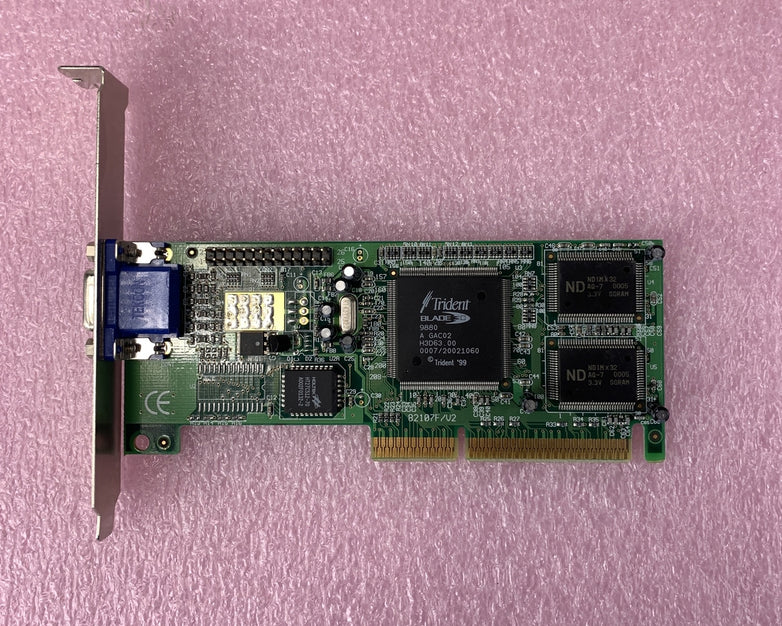 Jaton JTNMC VCTR82107AGP Video-107AGP-3D Trident 9880 8MB AGP Video PC VGA Card