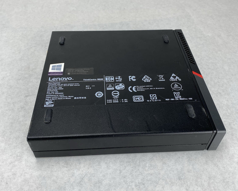 Lenovo ThinkCentre M600 Micro Pentium J3710 1.6GHz 8GB RAM No HDD OS Power Cord